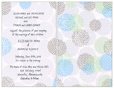 Wedding Invitation, Elizabeth & Andrew, 2011